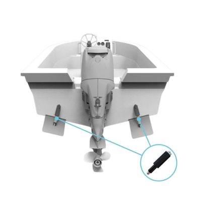 12V Electric Trim Tab System For Boat,  Includes Controller and Other Accessories